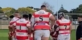 Gigantic 7ft rugby player left viewers stunned as famous rugby relative emerges