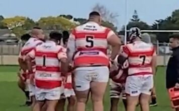 Gigantic 7ft rugby player left viewers stunned as famous rugby relative emerges