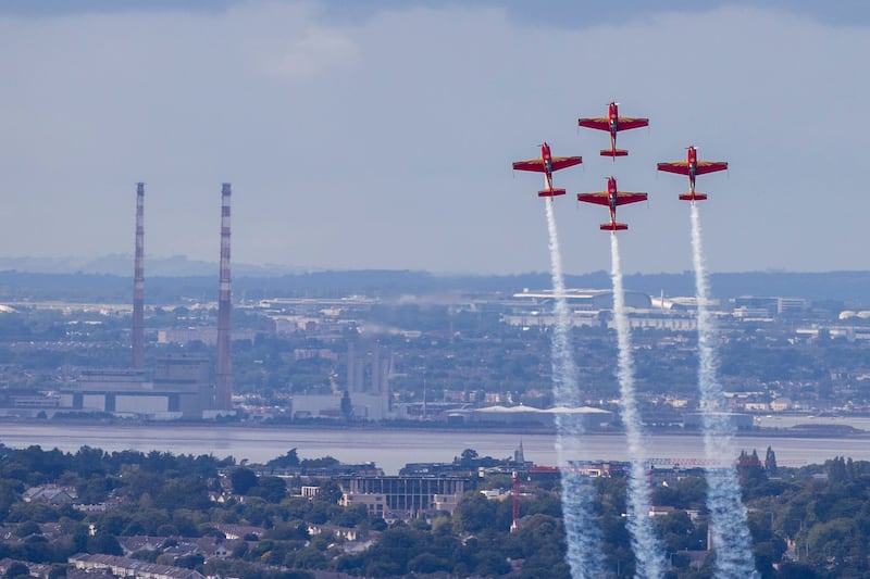 Royal Jordanian Falcons pictured at the The Bray Air Display, in Co Wicklow. Photograph: Tom Honan for The Irish Times.