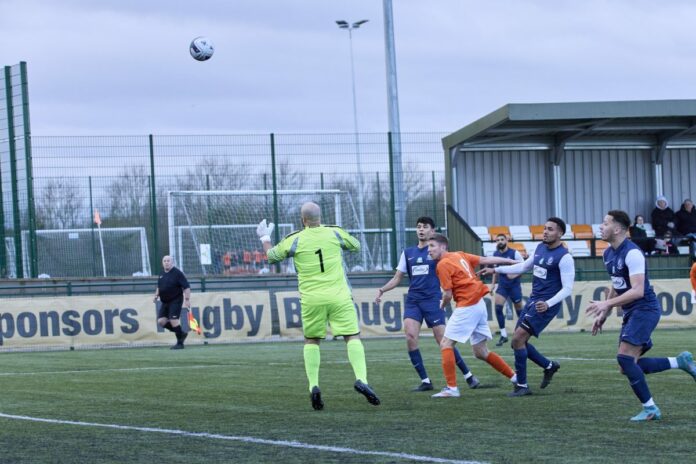 FOOTBALL - Rugby Borough keep pace with leaders after Oadby win