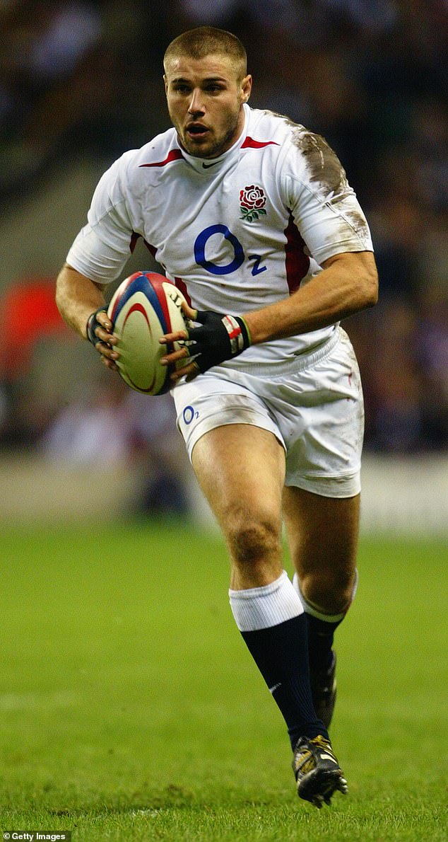 Former international rugby star Ben Cohen, pictured playing for an England XV against the Barbarians at Twickenham in December 2023, has spoken of his regrets since retirement