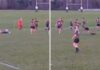 'Oh deer' - Rugby player 'wiped out' by animal in club match : Planet Rugby