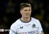 Owen Farrell holds the Premiership trophy after the 2023 final at Twickenham