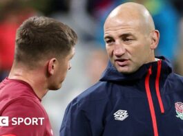 Owen Farrell and Steve Borthwick