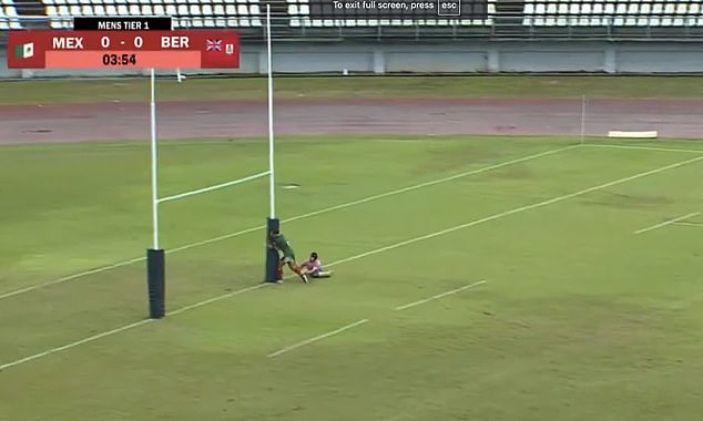 A Mexico rugby sevens player had appeared to score a try during their clash against Bermuda in the 2024 Rugby Americas North Sevens Tournament