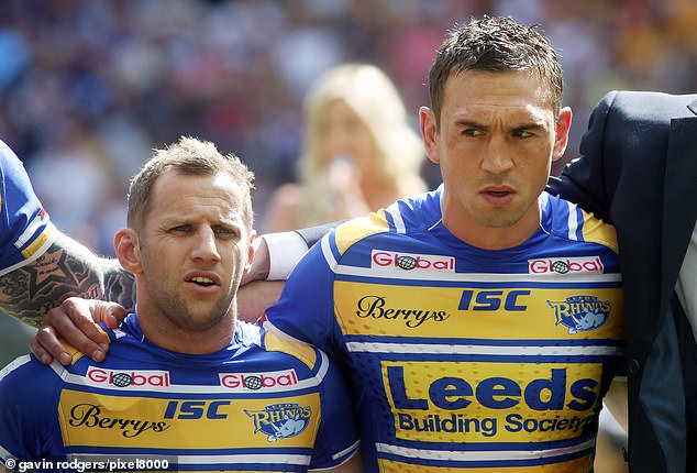 Sinfield and Burrow previously starred alongside each other in Rugby League for Leeds Rhinos