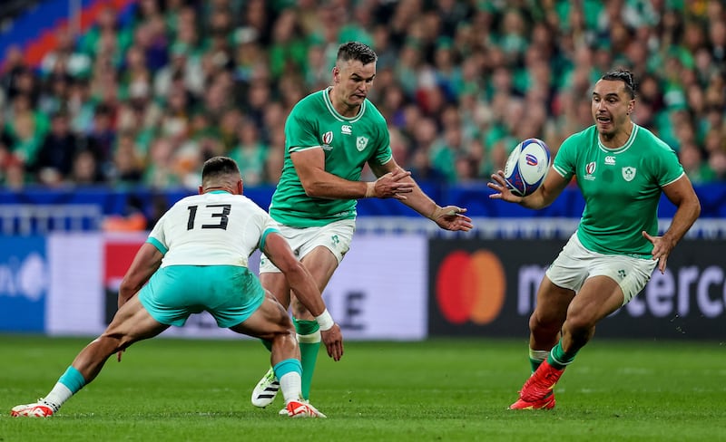 Since Johnny Sexton's retirement, Ireland's attacking game remains in transition. Photograph: Dan Sheridan/Inpho