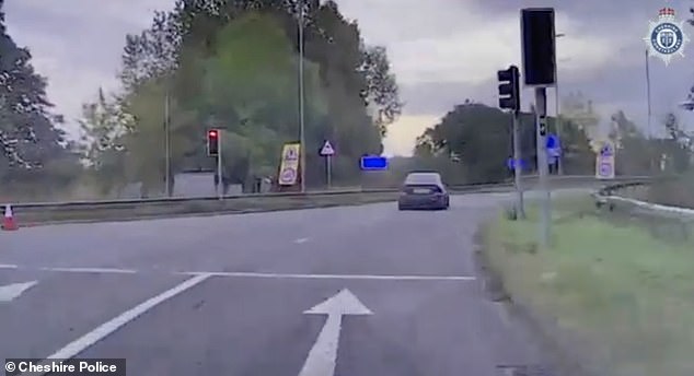 In dashcam footage, Francis could be observed speeding away from police in his grey BMW