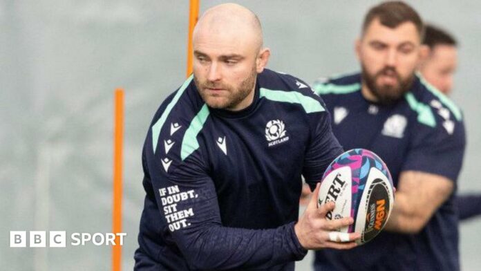 Dave Cherry at Scotland training