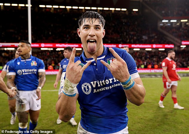 Tommaso Menoncello starred as Italy beat Wales in Cardiff in last year's Championship