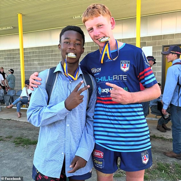 The 16-year-old played for the Dubbo Junior Rugby Club