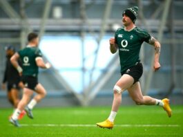 Ireland ease Caelan Doris fears as Mack Hansen and Joe McCarthy train but Tadhg Furlong expected to miss Wales clash