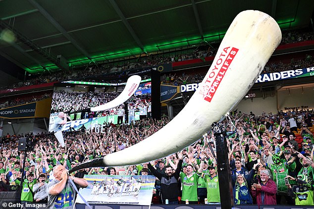 The raiders are making a play for White to blow the legendary Viking Horn ahead of their match against the New Zealand Warriors at the Allegiant Stadium