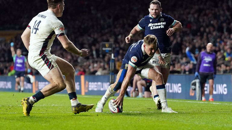 Duhan van der Merwe's late try looked to have inspired Scotland to a dramatic victory at the death