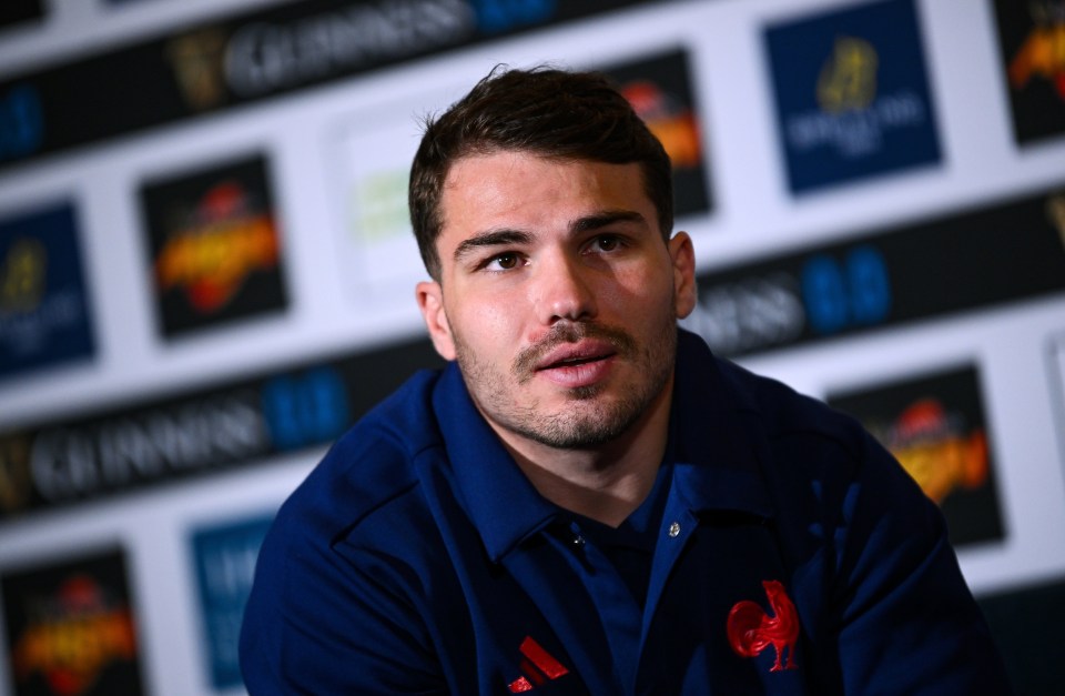 21 January 2025; France captain Antoine Dupont during the launch of the Guinness Six Nations Rugby Championship at Spazio Field in Rome, Italy. Photo by Ramsey Cardy/Sportsfile