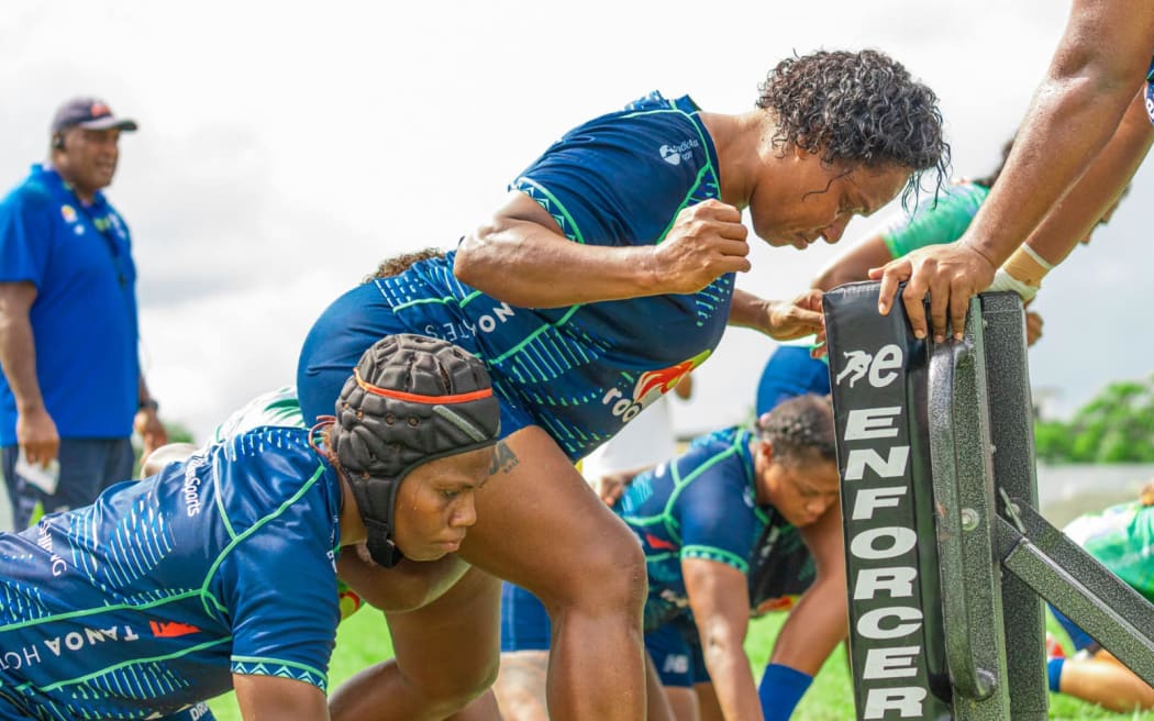 Fijian Drua Women team at a training session. 14 February 2025