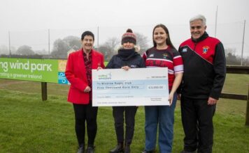 Codling Wind Park donate €5,000 to Wicklow Rugby Club’s women’s section