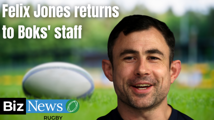 BizNews Rugby: Felix Jones returns to Boks' staff; home test match venues announced; and URC predictions