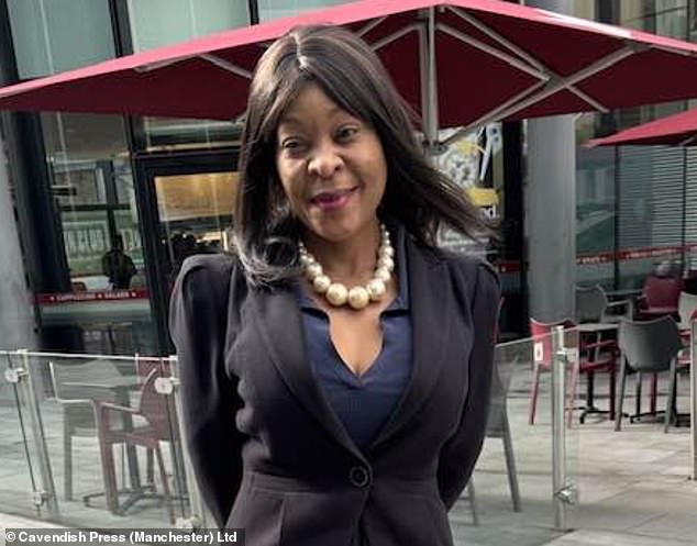 Marland Yarde's career was left in tatters after sex worker Sandra Ntonya, 44, from Manchester, rang police and falsely claimed he had sexually assaulted a teenage girl. Pictured: Ntonya outside Manchester Crown Court