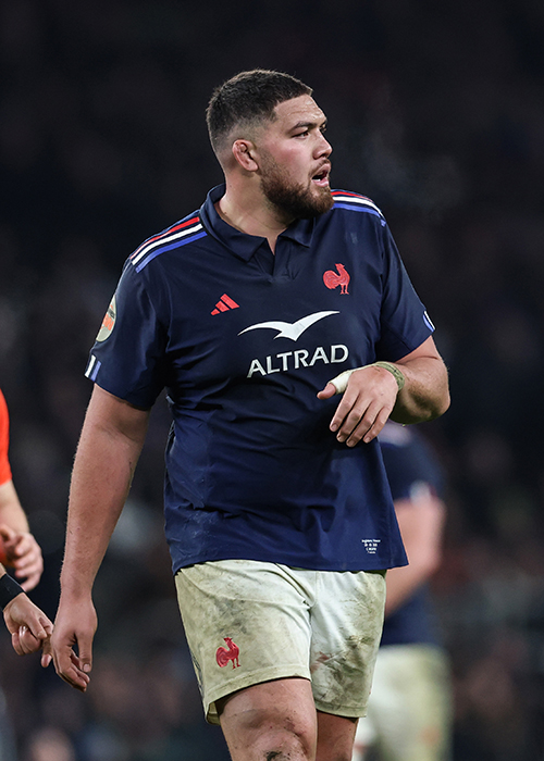 2025 Guinness Six Nations Championship Round 2 Allianz Stadium Twickenham London 8/2/2025
England vs France
France's Emmanuel Meafou.