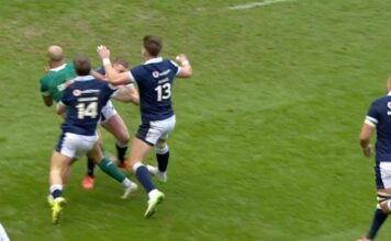 Scotland Six Nations stars in sickening head-to-head collision as Ireland medics help out | Rugby | Sport