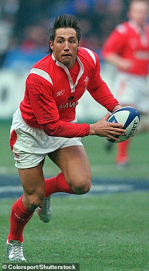 Pictured playing in the France v Wales Rugby Union Six Nations Championship match in Paris in 2005