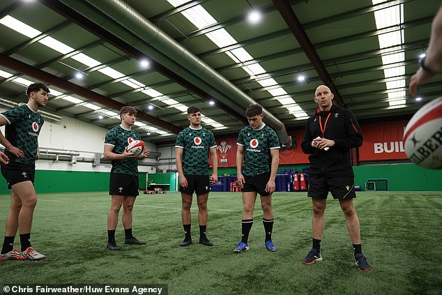 Head coach Richard Whiffin (right) is feeling positive about the future of Welsh rugby