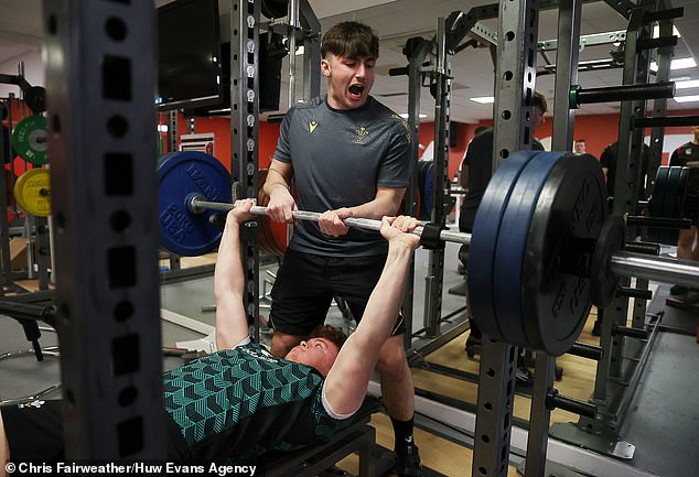 The youngsters put the work in at the gym as they push for success in their own Six Nations