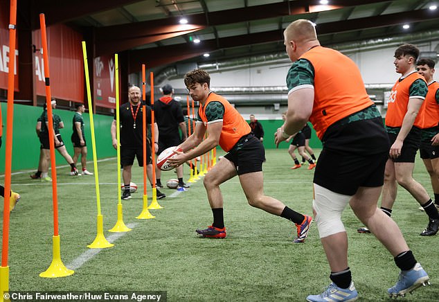 The U20s train in 'the barn' but don't live in their camp during their Six Nations tournament