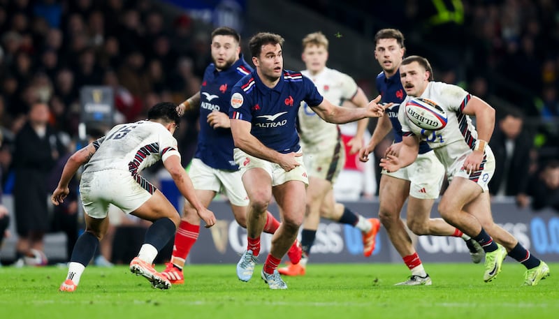 Damian Penaud: was dropped after an unusually off-colour display against England at Twickenham. Photograph: Andrew Fosker/Inpho