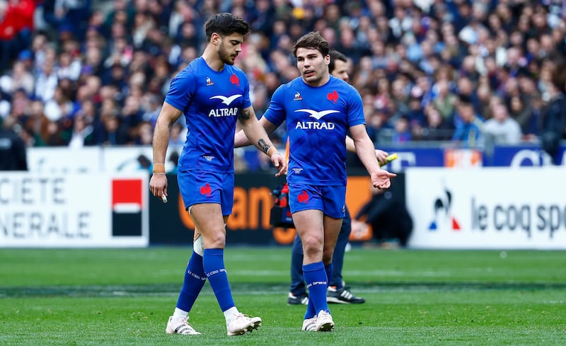 Romain Ntamack returns from suspension and is set to join Antoine Dupont at halfback for France. Photograph: Fred Porcu/Inpho