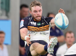 Lonergan kicks Brumbies to historic 21-20 win over the Blues in Auckland