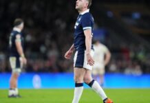 Officials admit error in moving crucial Finn Russell kick vs England