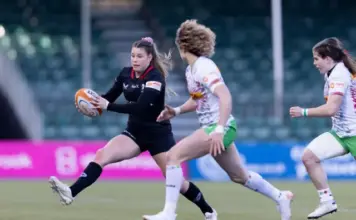 Jess Breach (left) made her comeback for Saracens against Sale Sharks a week ago